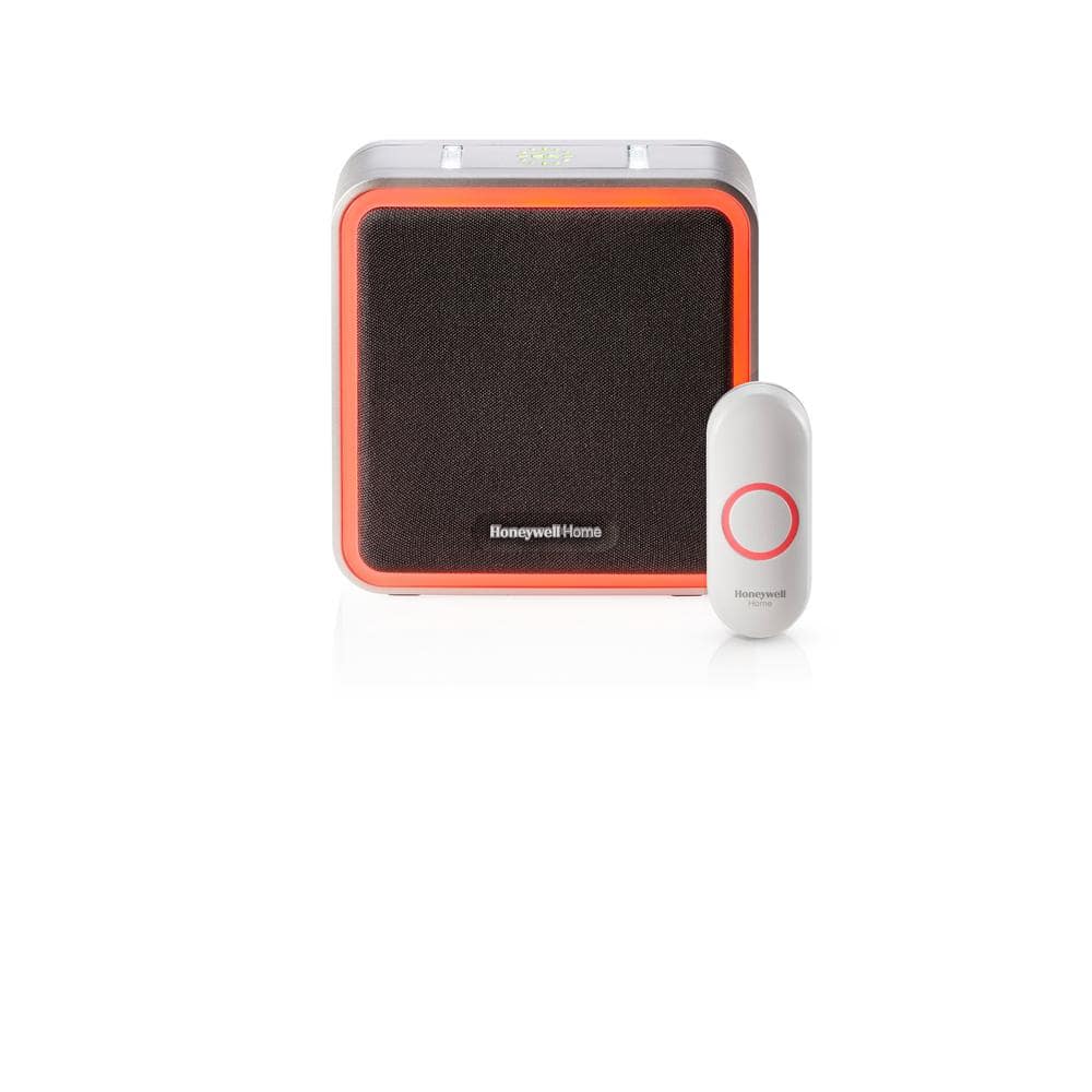 Honeywell Home Series 9 Portable Wireless Doorbell with Halo Light and Push Button (2)