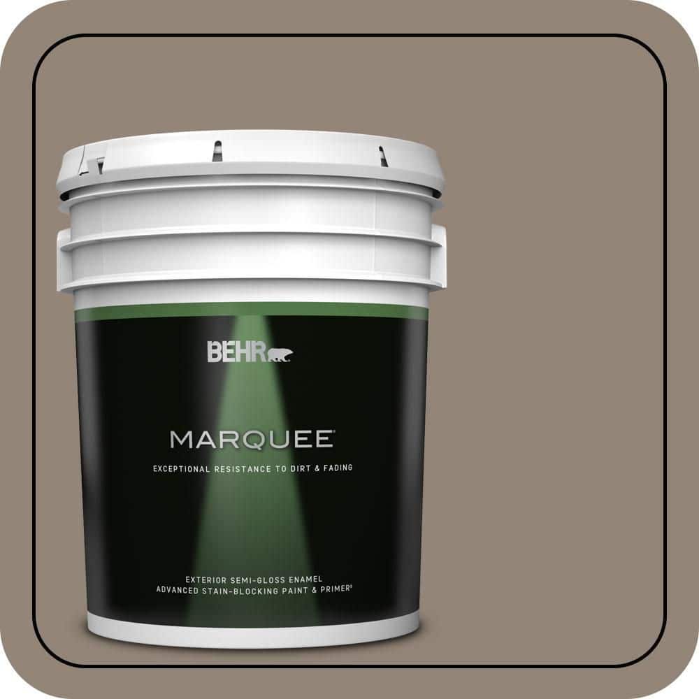 BEHR MARQUEE 5 gal. #N220-5 Ottertail Semi-Gloss Enamel Exterior Paint & Primer