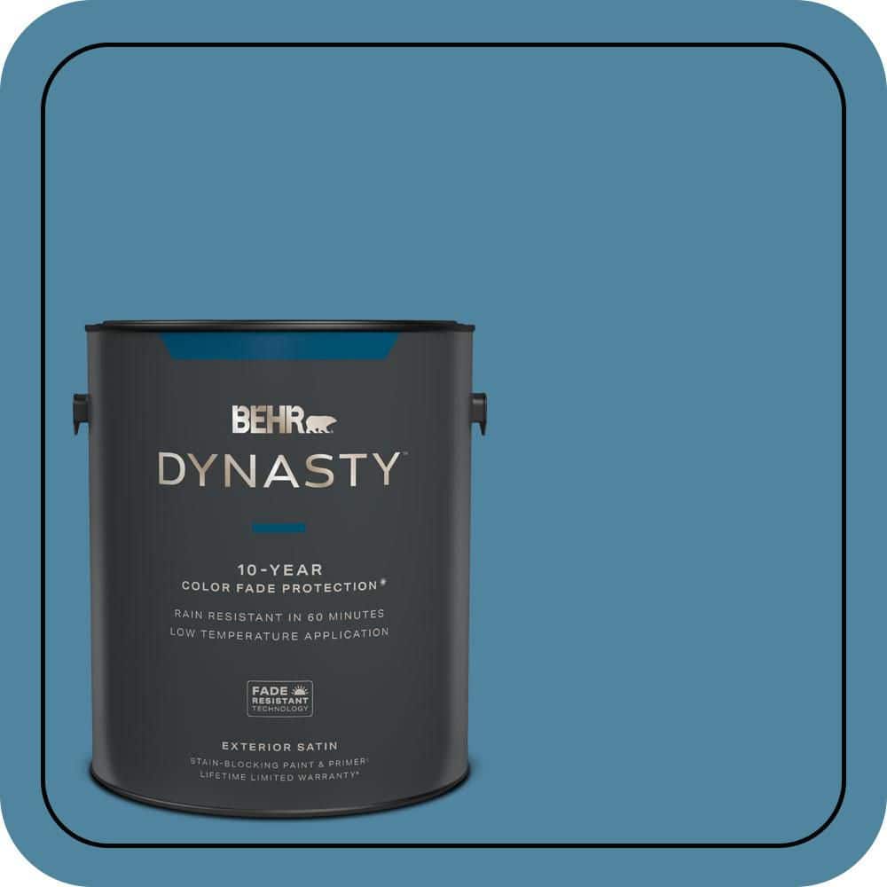 BEHR DYNASTY 1 gal. #S490-5 Jay Bird Satin Enamel Exterior Stain-Blocking Paint & Primer