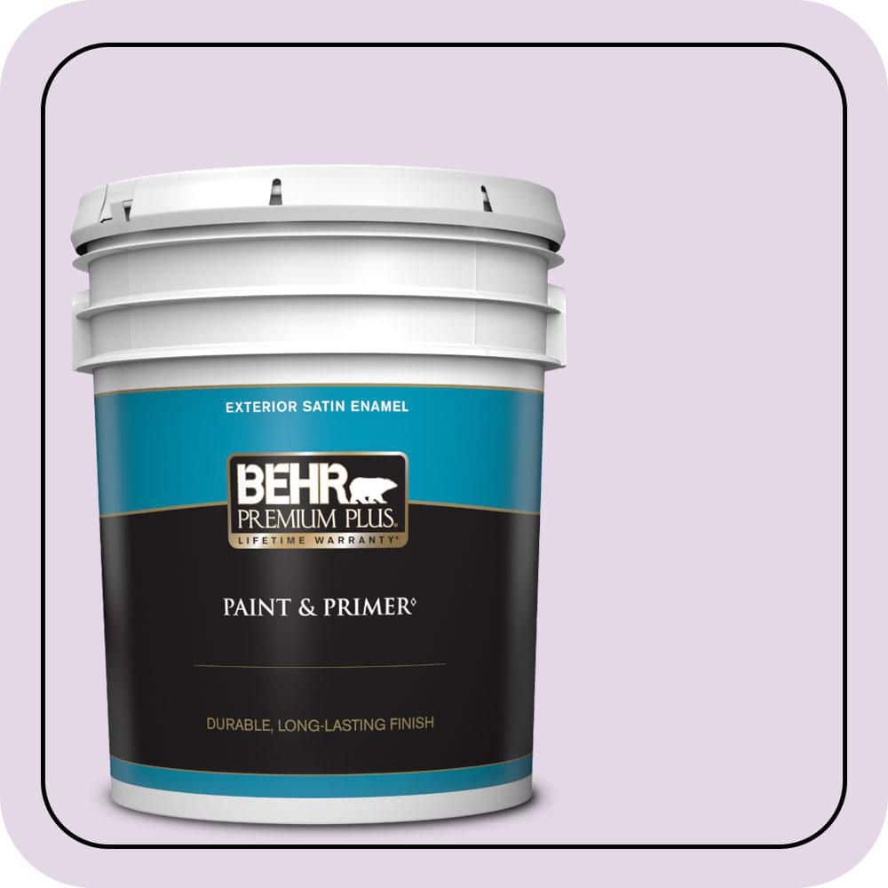 BEHR PREMIUM PLUS 5 gal. #660A-2 Chateau Rose Satin Enamel Exterior Paint & Primer