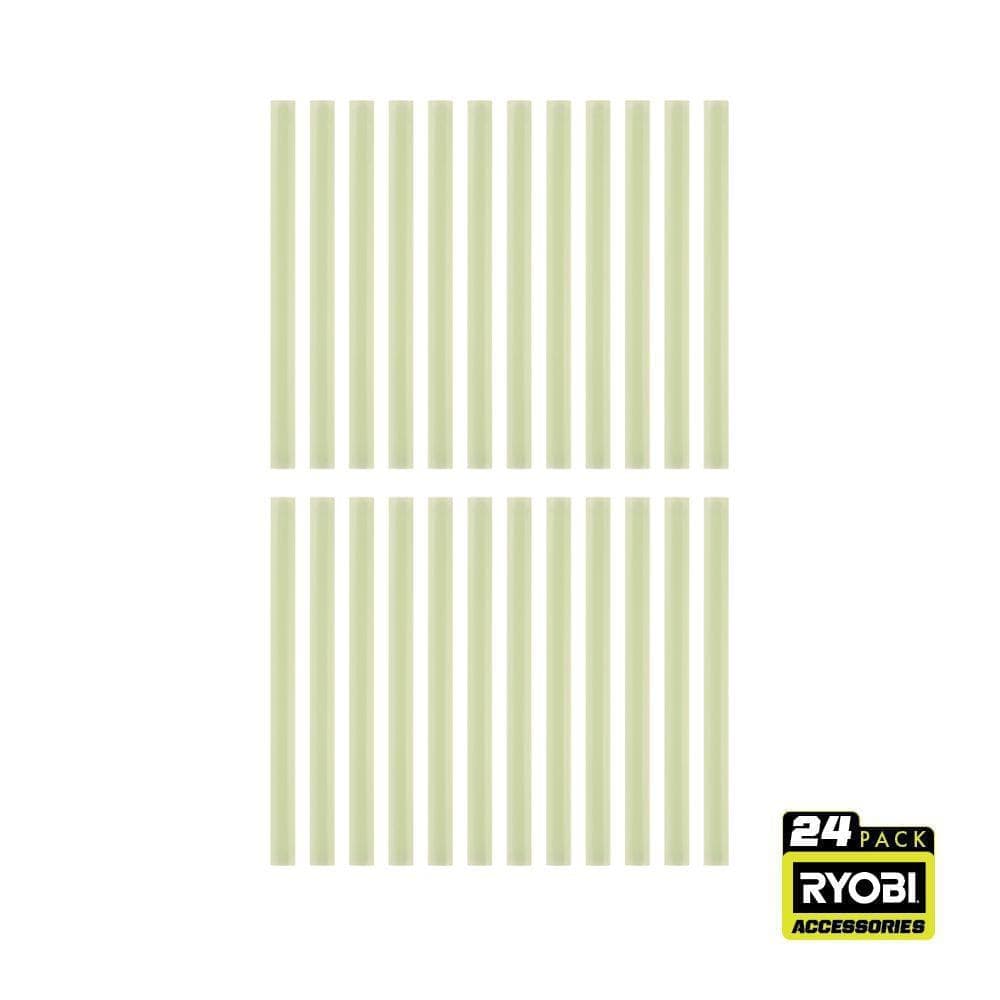 RYOBI 24PC Mini Size Glow In The Dark Glue Sticks (1)