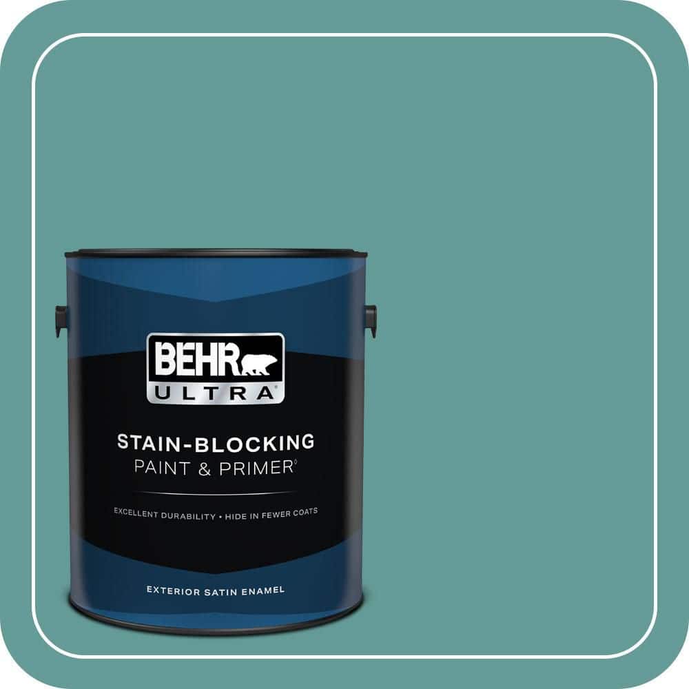 BEHR ULTRA 1 gal. #MQ6-6 Semi Precious Satin Enamel Exterior Paint & Primer