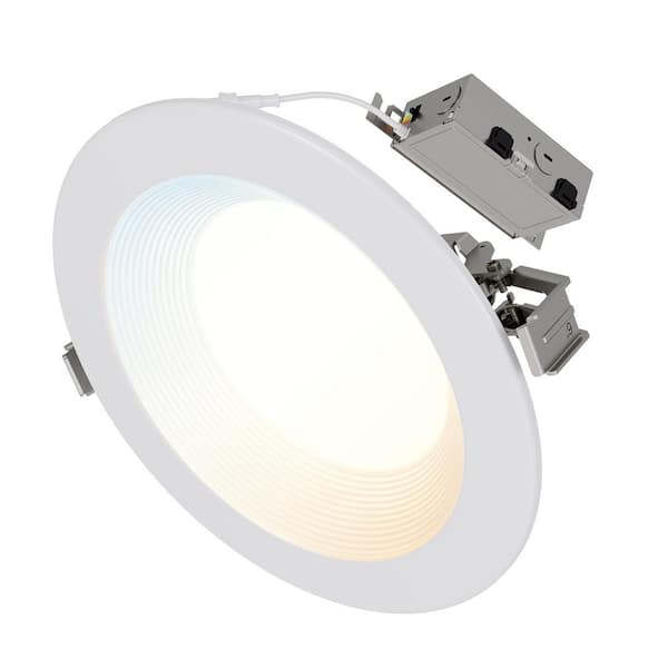 HALO RL 6 in. Selectable CCT Direct Mount Canless Recessed LED Downlight, 750-Lumens with D2W Option, Indoor, White