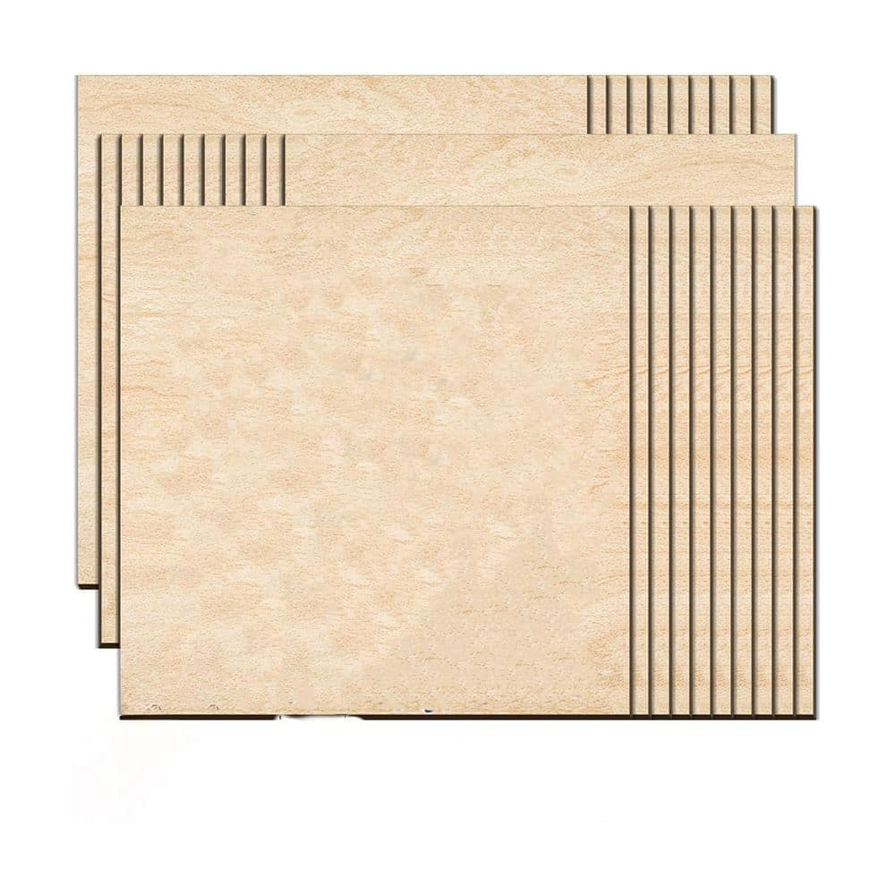 Afoxsos 1/8in. x 12in. x 12in. Basswood Project Panel, 30-Pack, Thin Plywood Sheet for Laser Cutting, DIY Craft & Wood Engraving (1)