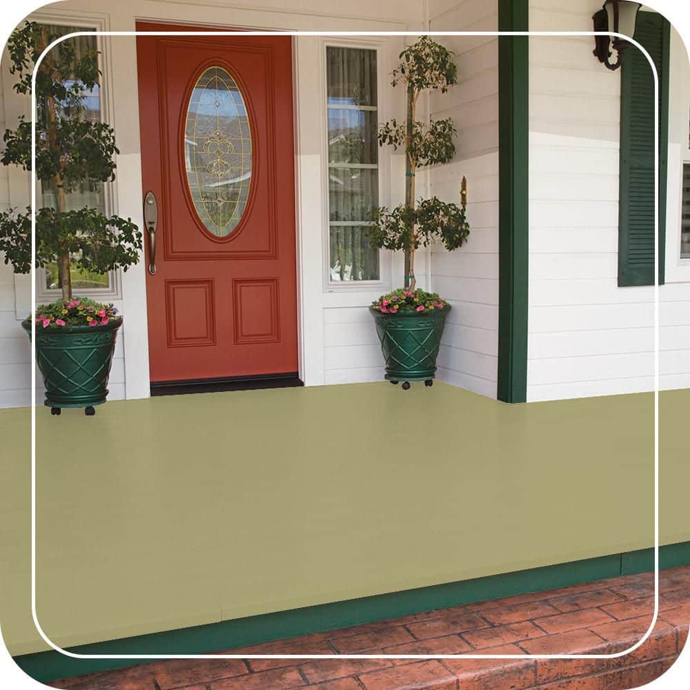 BEHR PREMIUM #PPU9-11 Low-Lustre Enamel Interior/Exterior Porch and Patio Floor Paint (2)