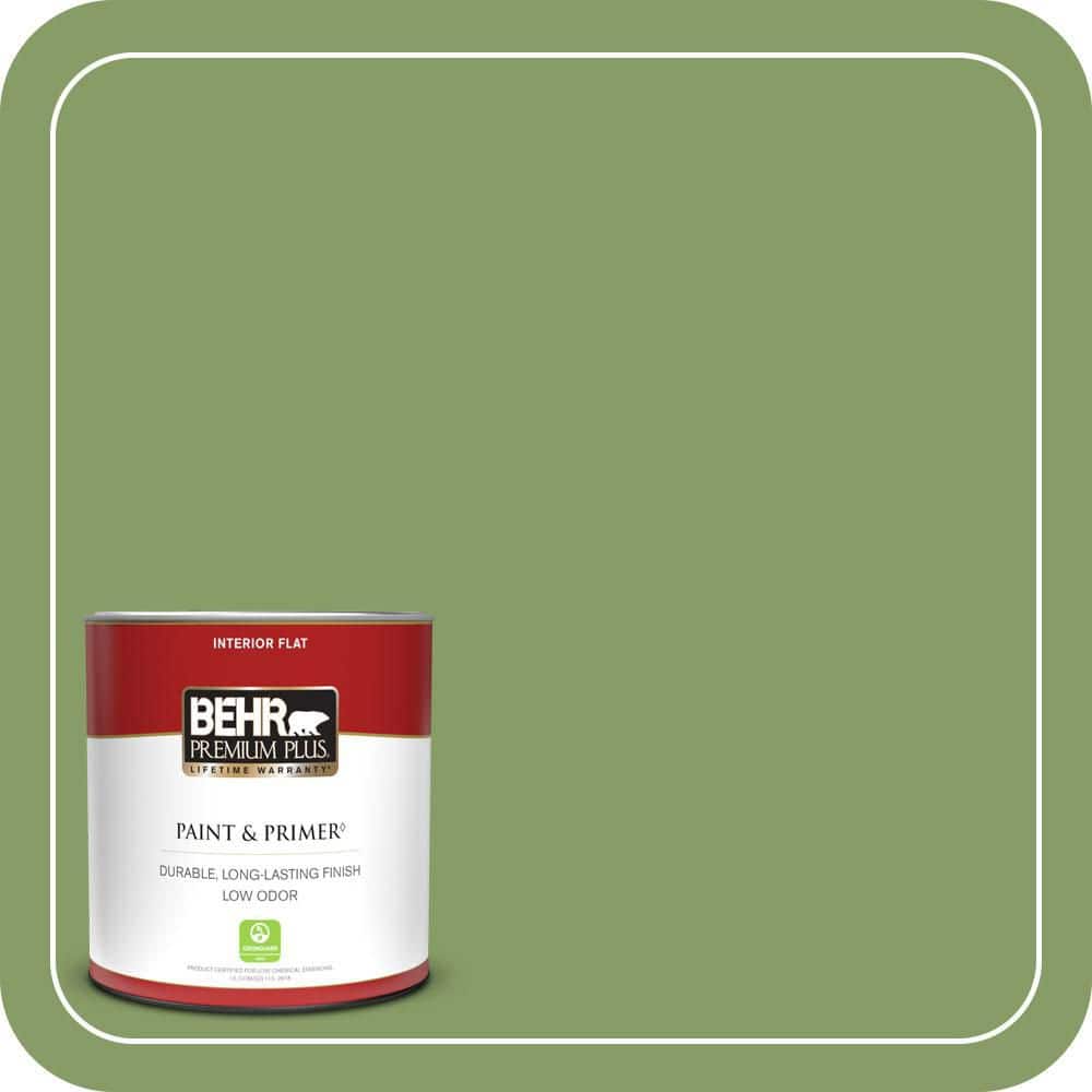 BEHR PREMIUM PLUS #M370-5 Agave Plant Flat Low Odor & Primer (1)