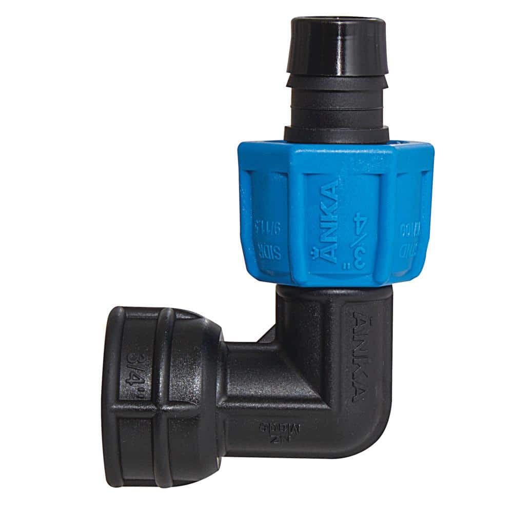 Watts ANKA 3/4 in. Fiberglass Reinforced Nylon 90-Degree Elbow with FNPT x Barb Connections
