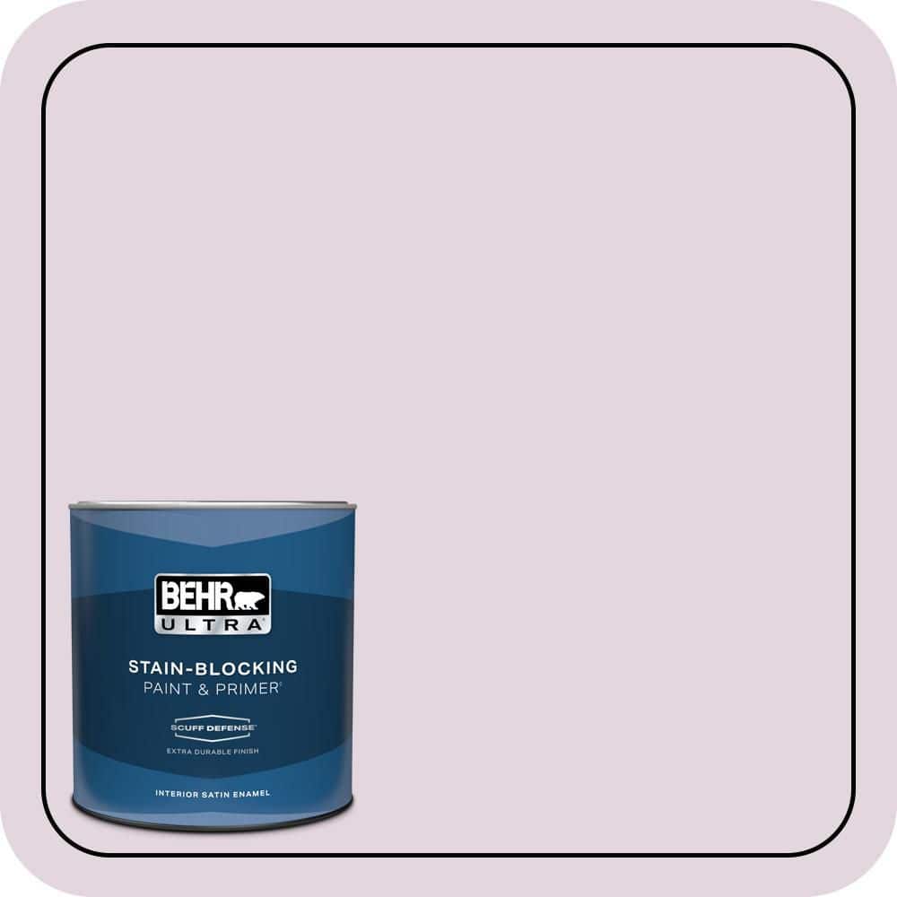 BEHR ULTRA 1 qt. #S110-1 Secret Scent Extra Durable Satin Enamel Interior Paint & Primer
