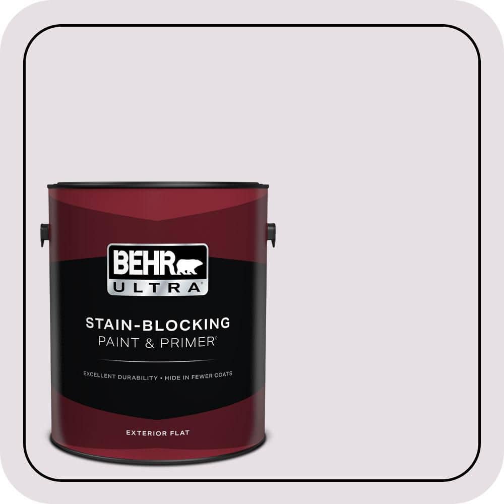 BEHR ULTRA 1 gal. #670E-2 Pearl Violet Flat Exterior Paint & Primer