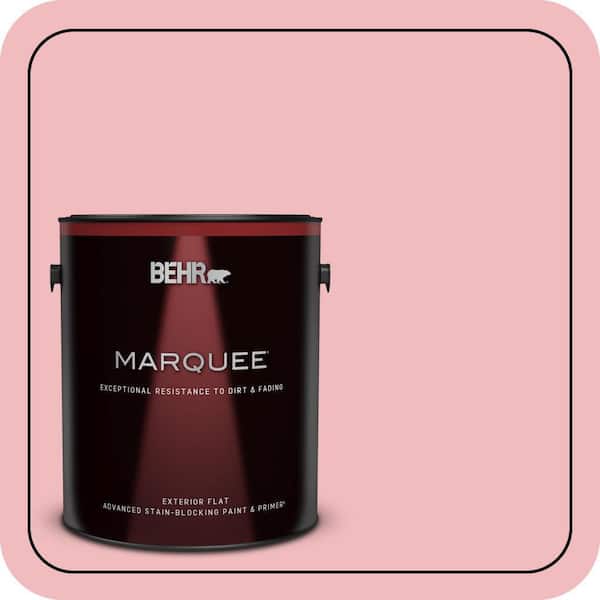 BEHR MARQUEE 1 gal. #P160-2 Blush Rush Flat Exterior Paint & Primer (2)
