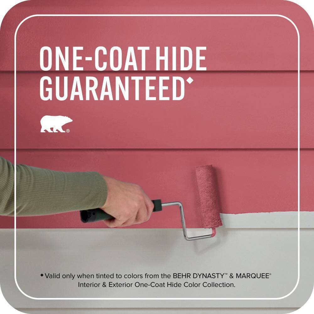 BEHR MARQUEE 1 gal. #P140-6 Hibiscus Flower Satin Enamel Exterior Paint & Primer (3)