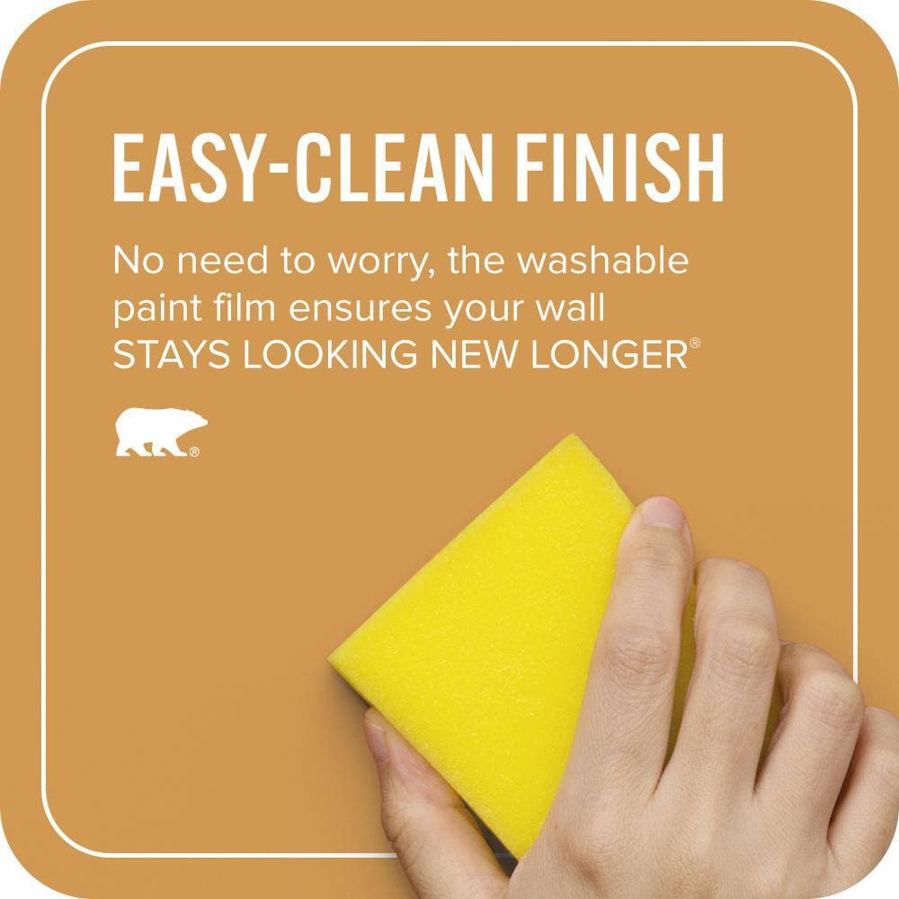 BEHR ULTRA 1 qt. #PPU6-02 Saffron Strands Extra Durable Flat Interior Paint & Primer (4)