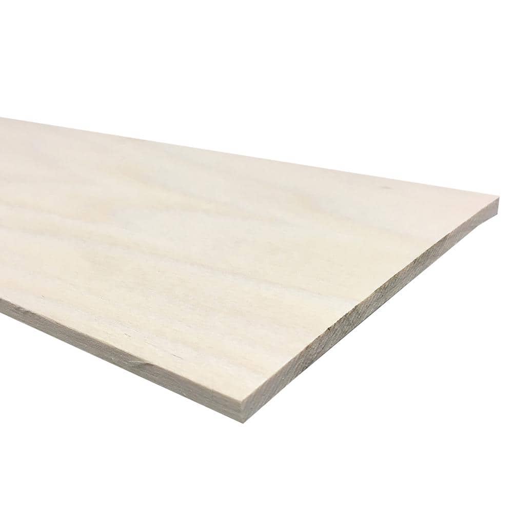 Unbranded 1/4 in. x 6 in. x 2 ft. Kiln Dried Poplar S4S Solid Board