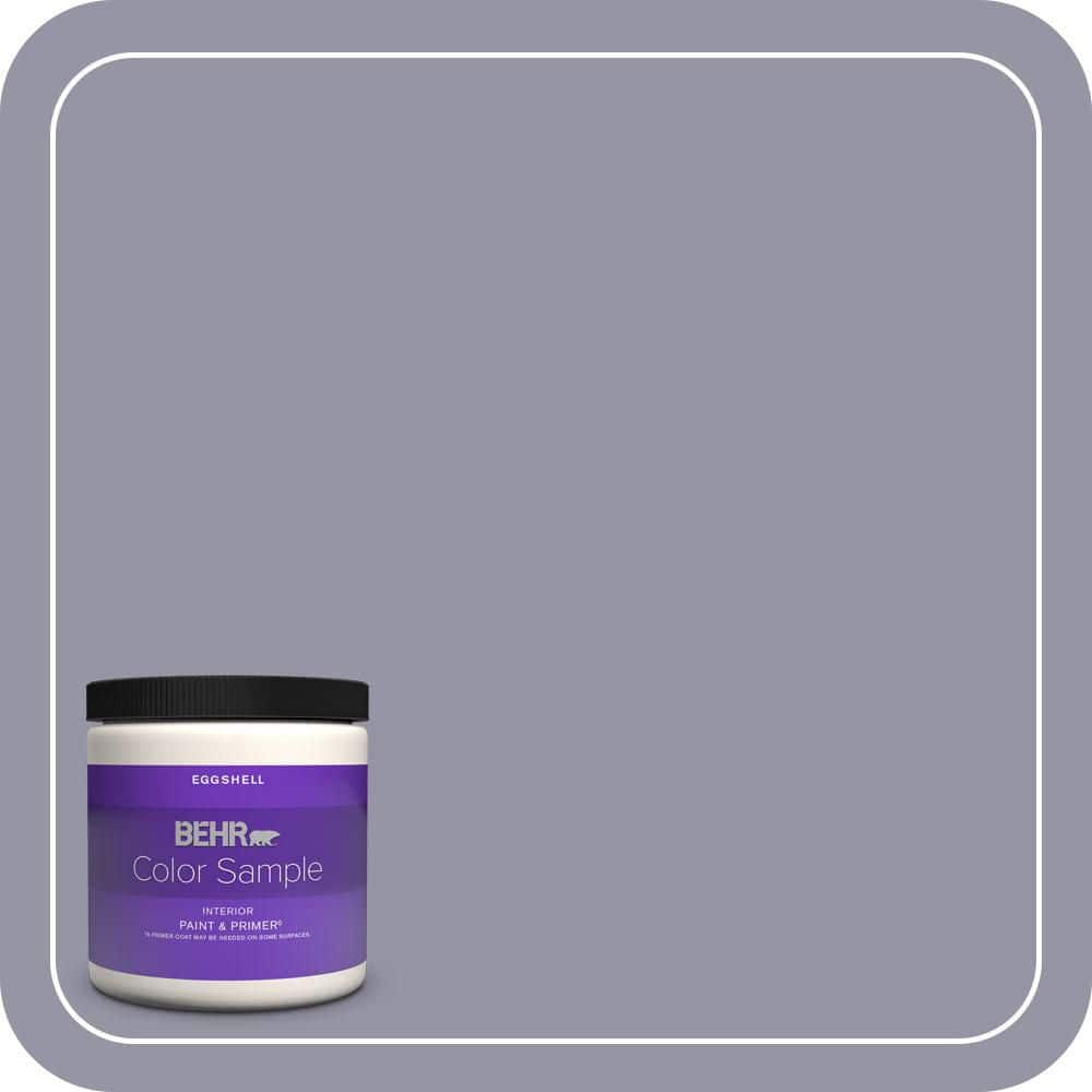 BEHR PREMIUM PLUS 8 oz. #640F-5 Ash Violet Eggshell Enamel Interior Paint & Primer Color Sample (1)
