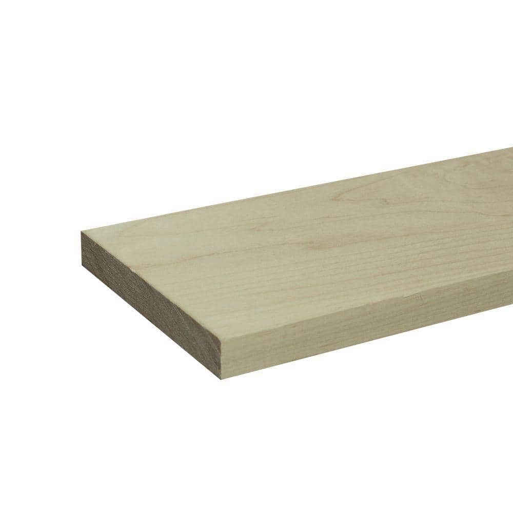 Builders Choice 1 in. x 6 in. x 8 ft. S4S Maple Board (1)