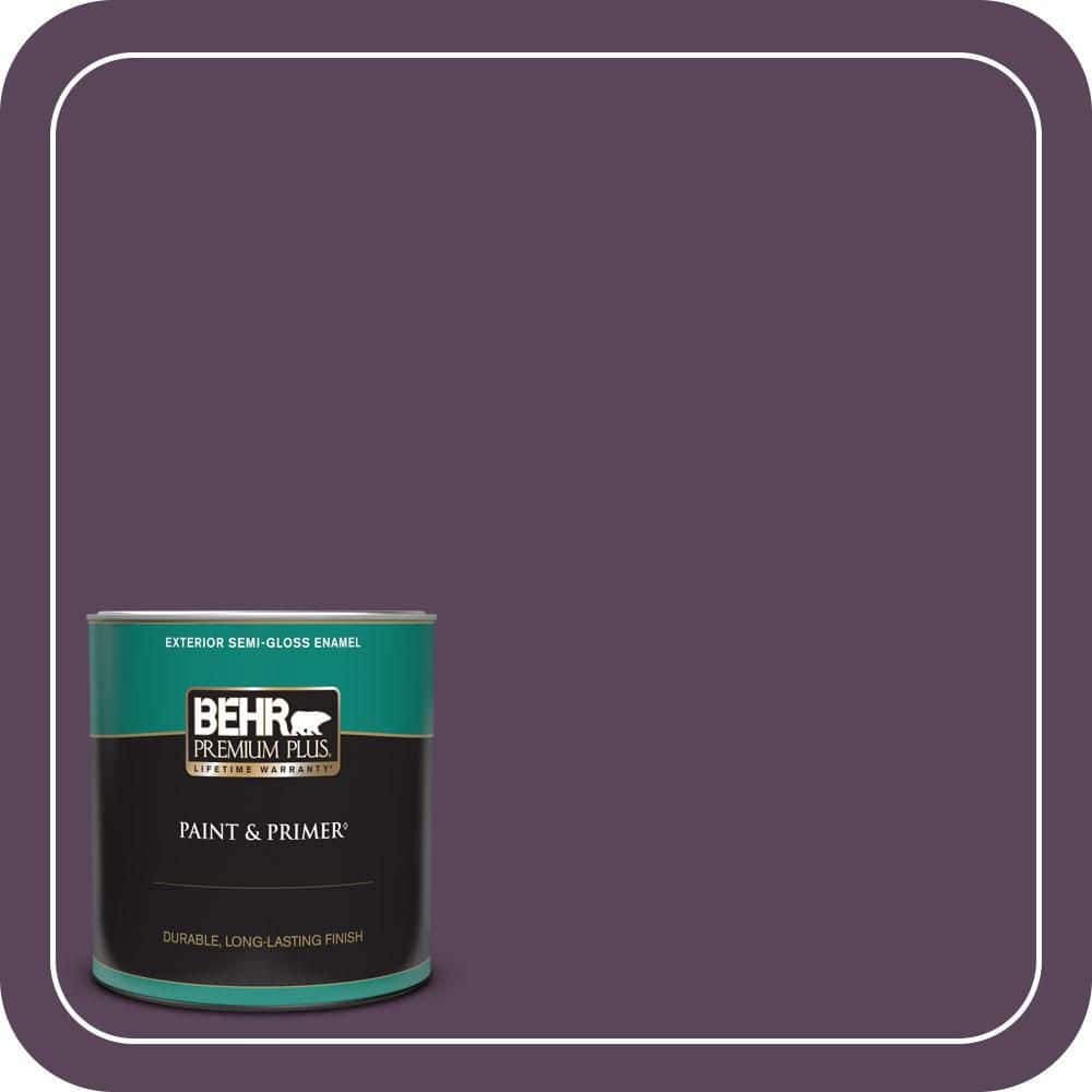 BEHR PREMIUM PLUS 1 qt. #T11-3 Strike a Pose Semi-Gloss Enamel Exterior Paint & Primer