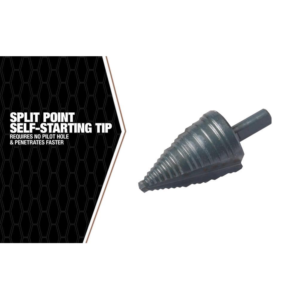 Southwire 1/4 in. 1-3/8 in. Step Drill Bit (3)