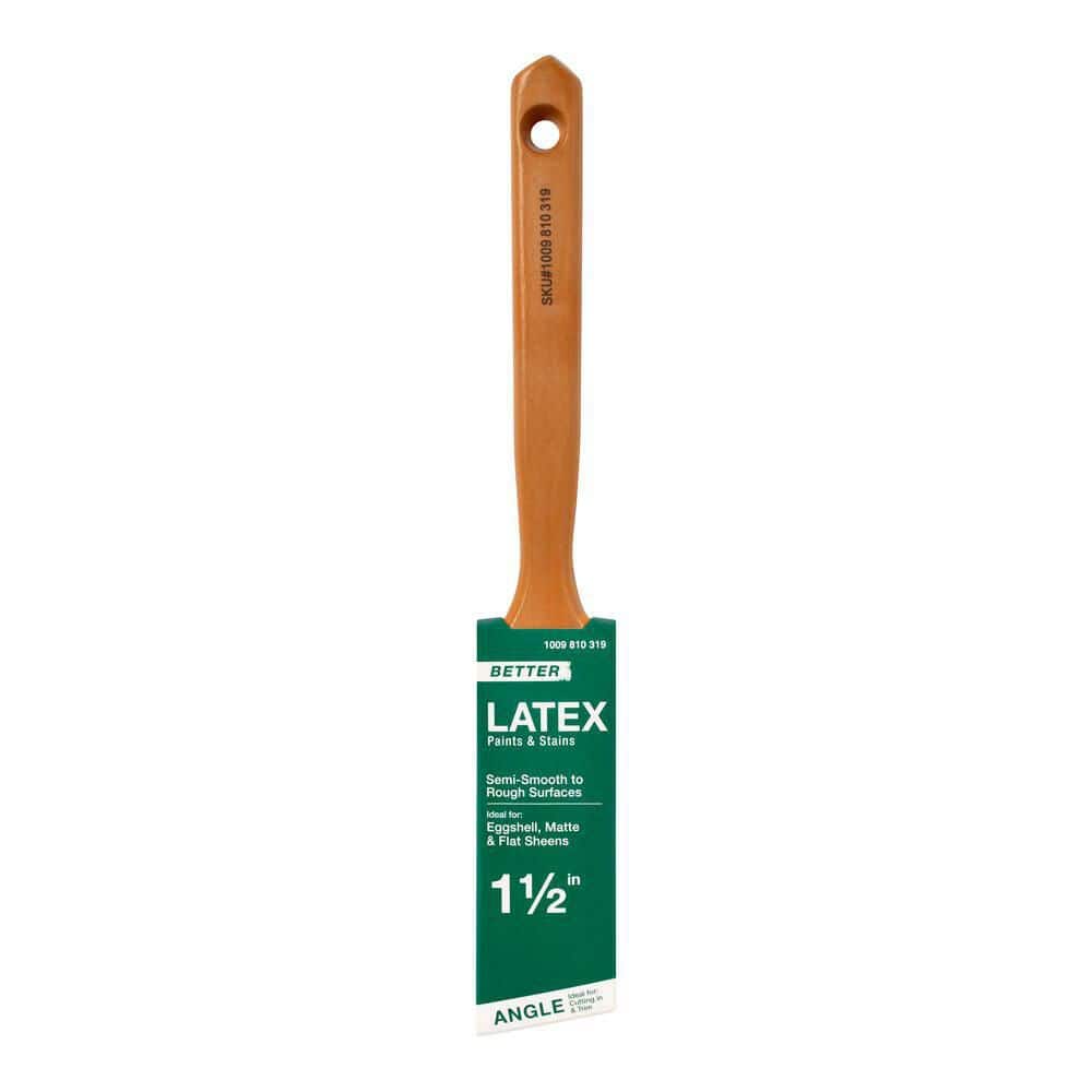 PRIVATE BRAND UNBRANDED Better 1.5 in. Polyester Angle Sash General Purpose Paint Brush