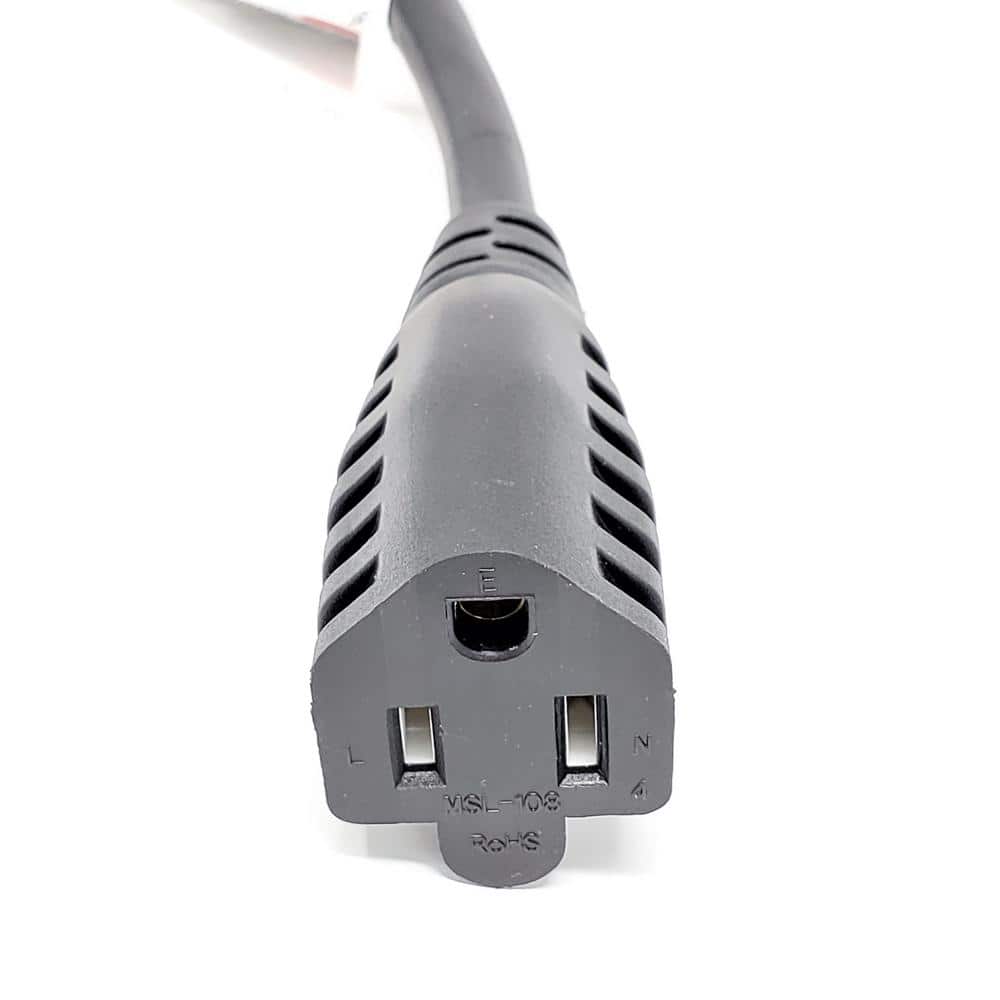 Micro Connectors, Inc 1 ft. UL Power Extension Cord 16-Gauge/3-Conductors (13 Amp) (NEMA 5-15R to NEMA 5-15P) Indoor/Black 5-Pack (3)