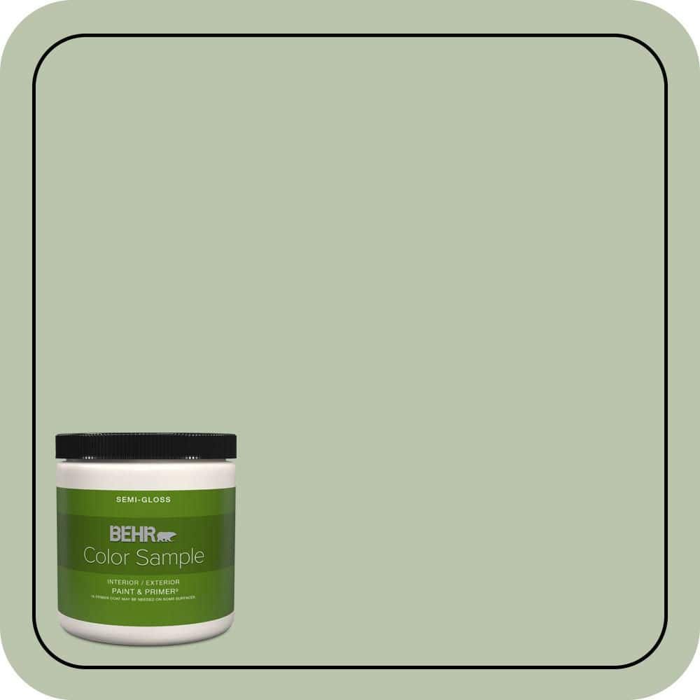 BEHR PREMIUM PLUS #PPU11-10 Whitewater Bay One-Coat Hide Enamel Interior Stain-Blocking Paint and Primer (1)