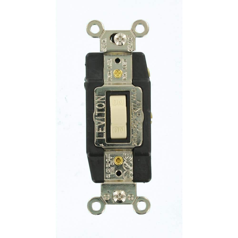 Leviton Amp Industrial Grade Heavy Duty Single-Pole Double-Throw Center-Off Momentary Contact Toggle Switch (1)