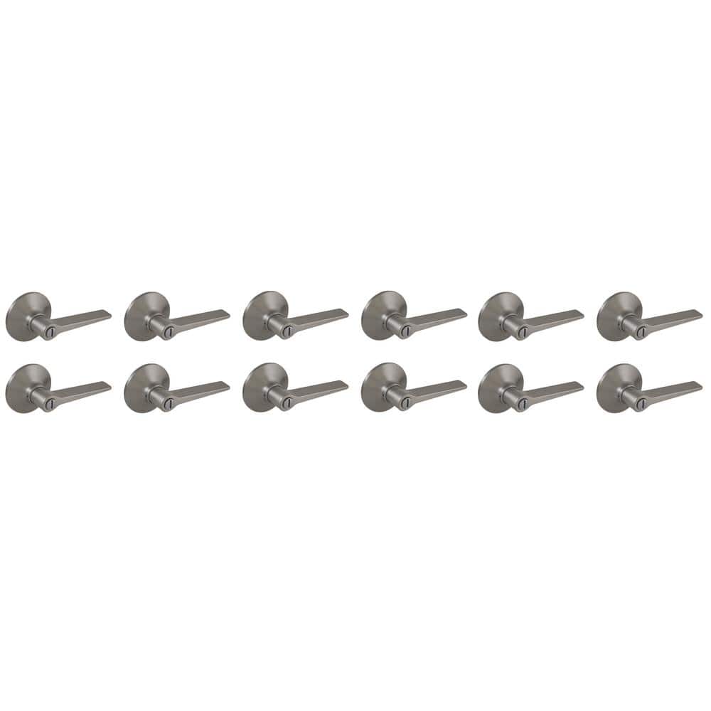 Defiant Freedom Satin Nickel Bed/Bath Door Lever 12-Pack