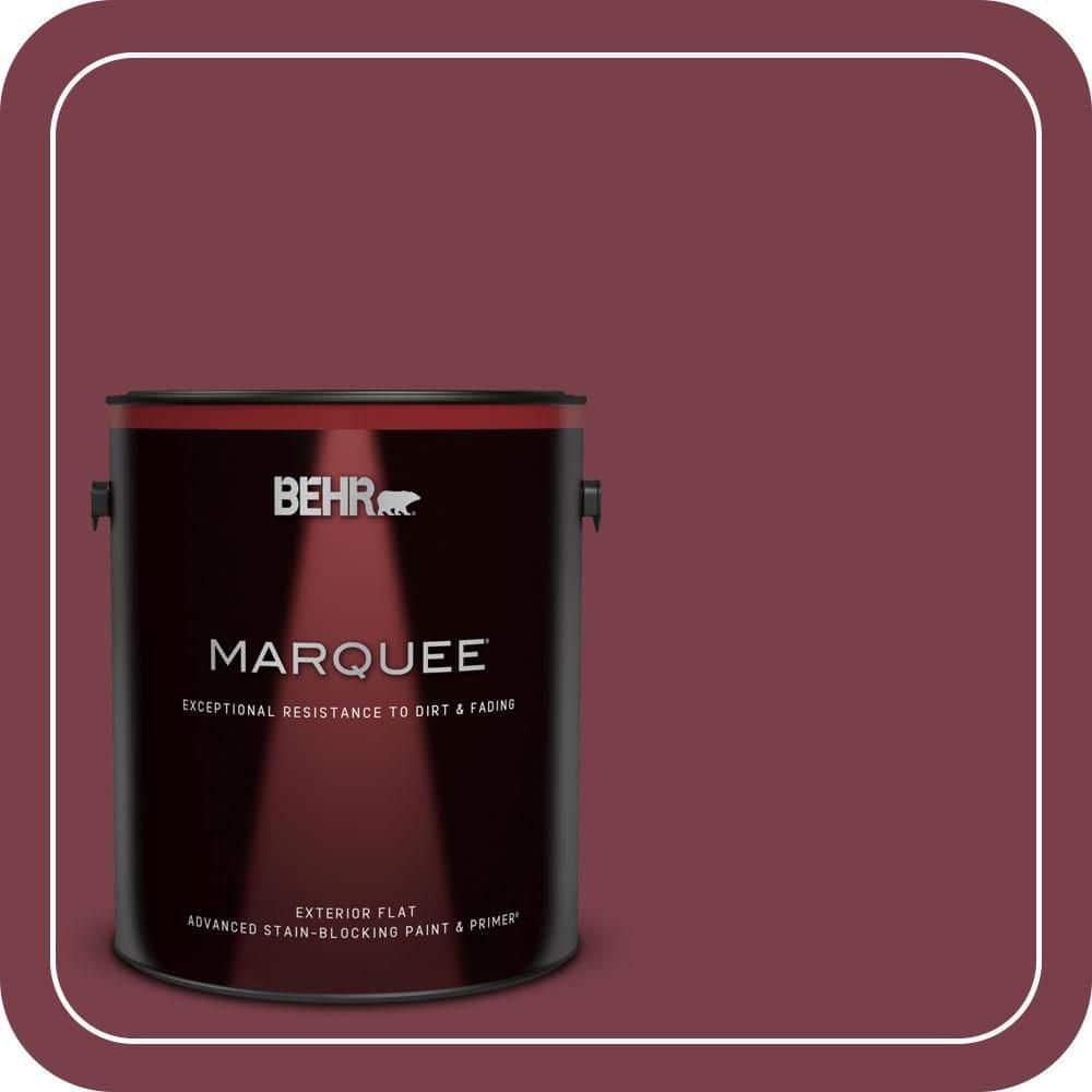 BEHR MARQUEE 1 gal. #S-H-110 Wine Tasting Flat Exterior Paint & Primer (1)