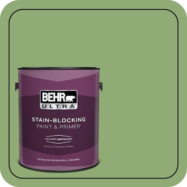 BEHR PREMIUM PLUS #430D-5 Geranium Leaf Enamel Low Odor & Primer (2)