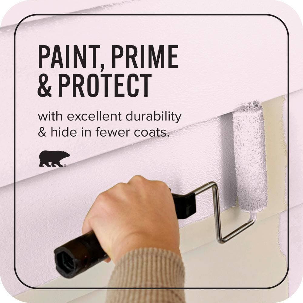 BEHR ULTRA 1 qt. #690C-2 Pink Amour Satin Enamel Exterior Paint & Primer (3)