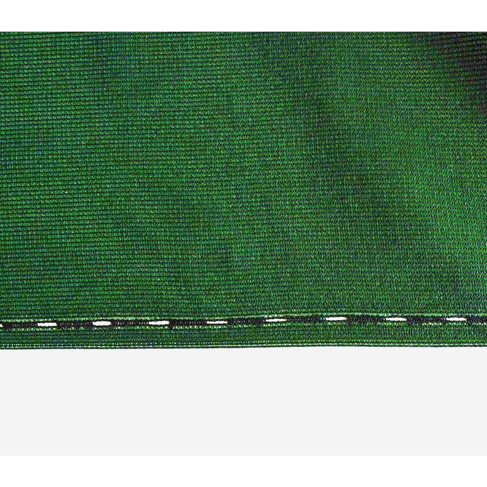 Unbranded 92 in. x 50 ft. Green Mesh Fabric Privacy Fence Screen with Integrated Button Hole (3)