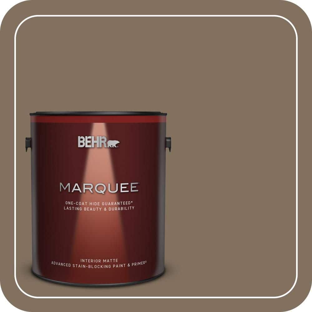 BEHR MARQUEE 1 gal. #PPU5-04 Mocha Latte One-Coat Hide Matte Interior Paint & Primer (1)