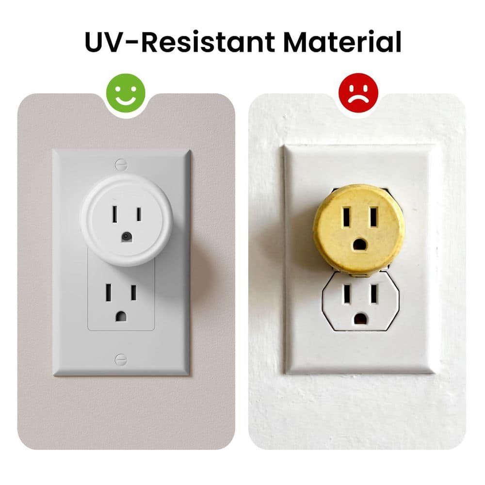 Lukyamzn 15 Amp 125-Volt Outdoor Wi-Fi Dimmer Plug Waterproof IP66 Grounding Connector Grey Model B0BFVNRS75 (2-Pack) (3)