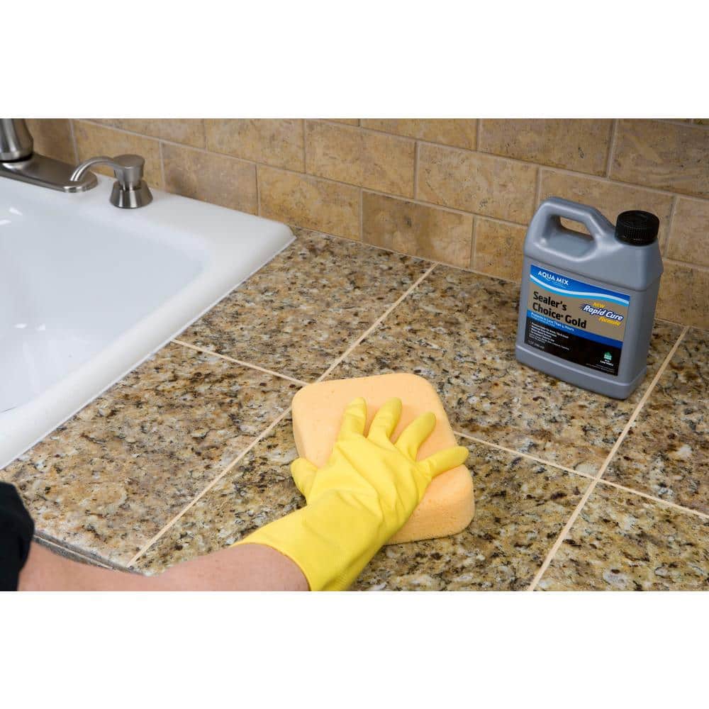 Custom Building Products Aqua Mix Sealer's Choice Gold 4 qt. Penetrating Sealer for Tile, Concrete, Porcelain, Stone and Grout (4)