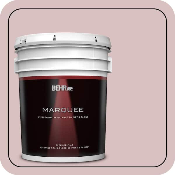 BEHR MARQUEE 5 gal. #PPU17-08 Peony Blush Flat Exterior Paint & Primer (2)