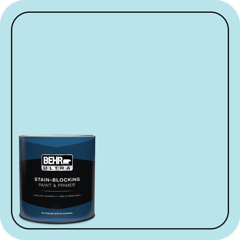 BEHR ULTRA 1 qt. #510A-3 Fresh Water Satin Enamel Exterior Paint & Primer