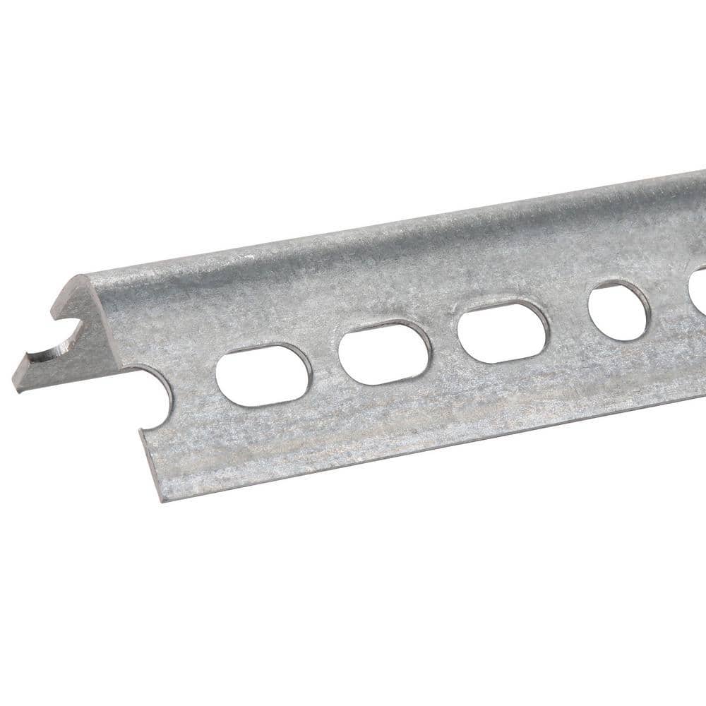 Everbilt 1-1/2 in. x 3 ft. - 14 Gauge Thick Zinc Plated Slotted Steel Angle (3)
