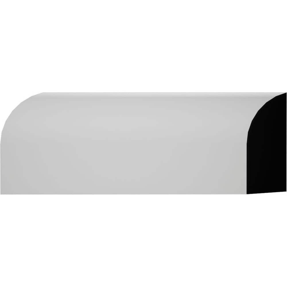 Royal Mouldings 5109 17/50 in. x 17/25 in. x 96 in. Finished PVC Composite White Shoe Moulding (1-Piece − 8 Total Linear Feet) (3)