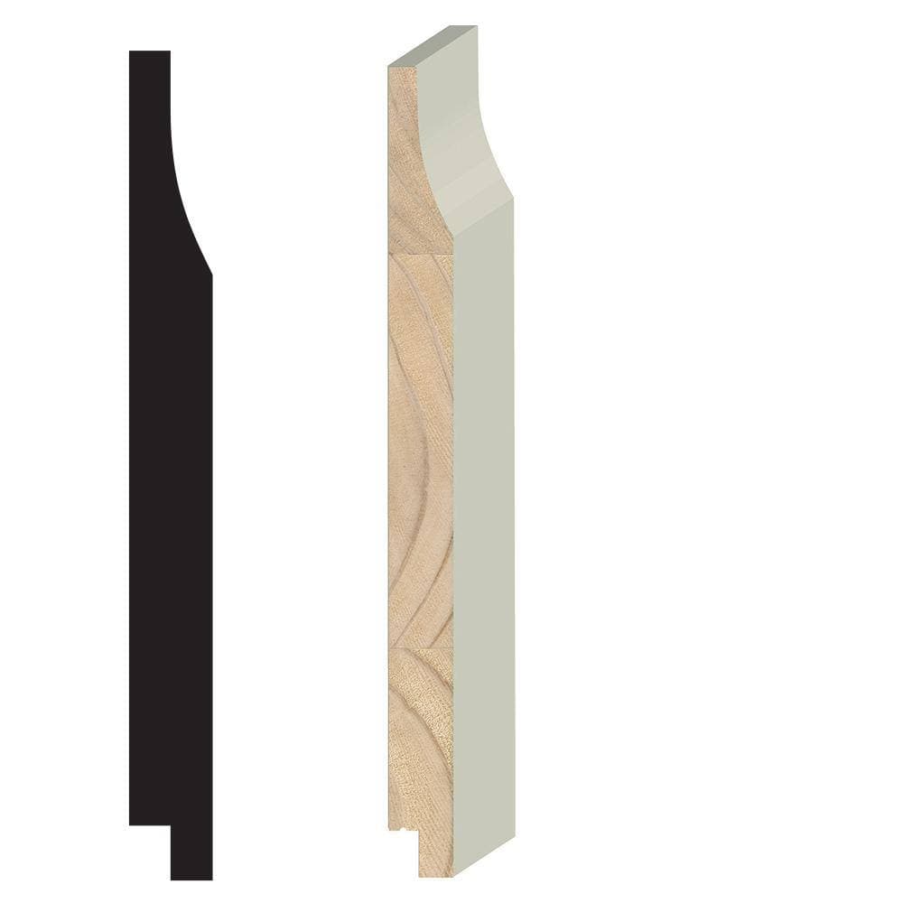 Unbranded Pattern Stock 1 in. x 10 in. x 16 ft. Pressure-Treated Primed Pine Cove 772 Siding (3)