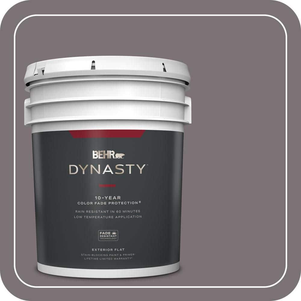 BEHR DYNASTY 5 gal. #PPU17-18 Echo Flat Exterior Stain-Blocking Paint & Primer
