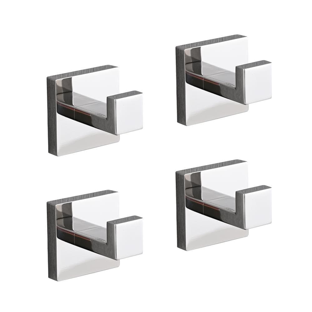 Flynama 4 -Piece Bath Hardware Set with Mounting Hardware in Chrome (1)