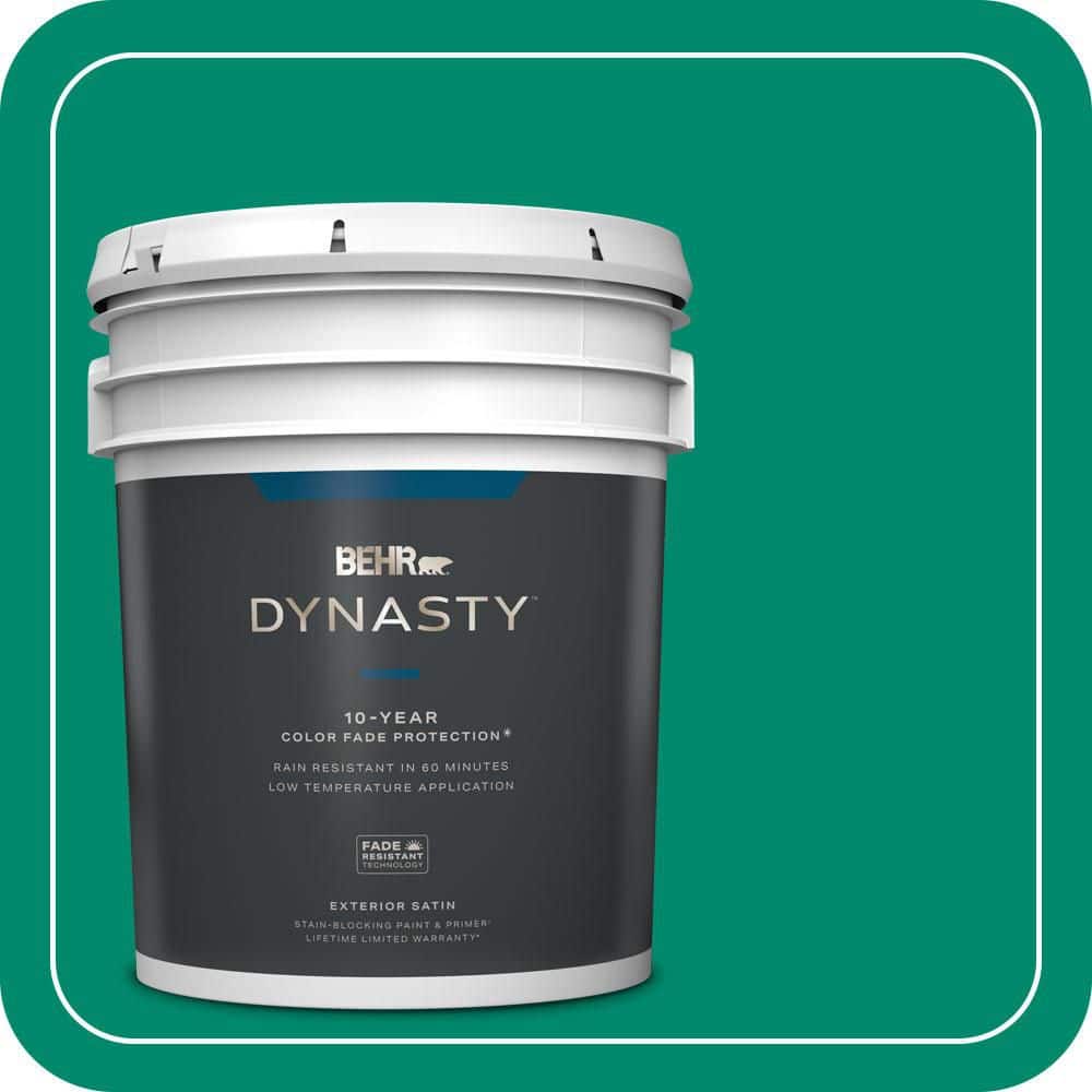 BEHR DYNASTY 5 gal. #P430-6A Celtic Queen Satin Enamel Exterior Stain-Blocking Paint & Primer