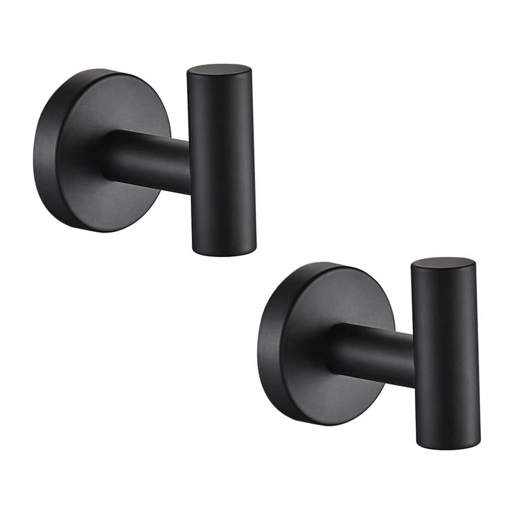 FORIOUS Bathroom Robe Hook and Towel Hook Wall Mounted Stainless Steel (2-Pack)
