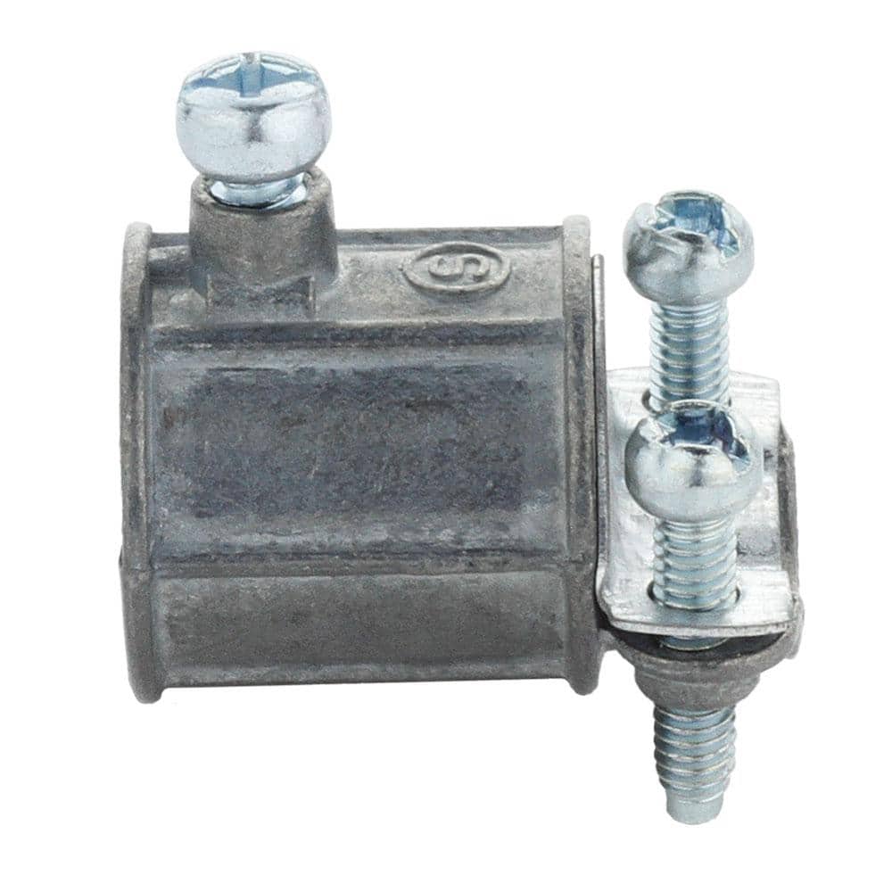 Commercial Electric 3/8 in. NM to 1/2 in. EMT Combination Set Screw Coupling (Set-Screw to Clamp Type) (4)