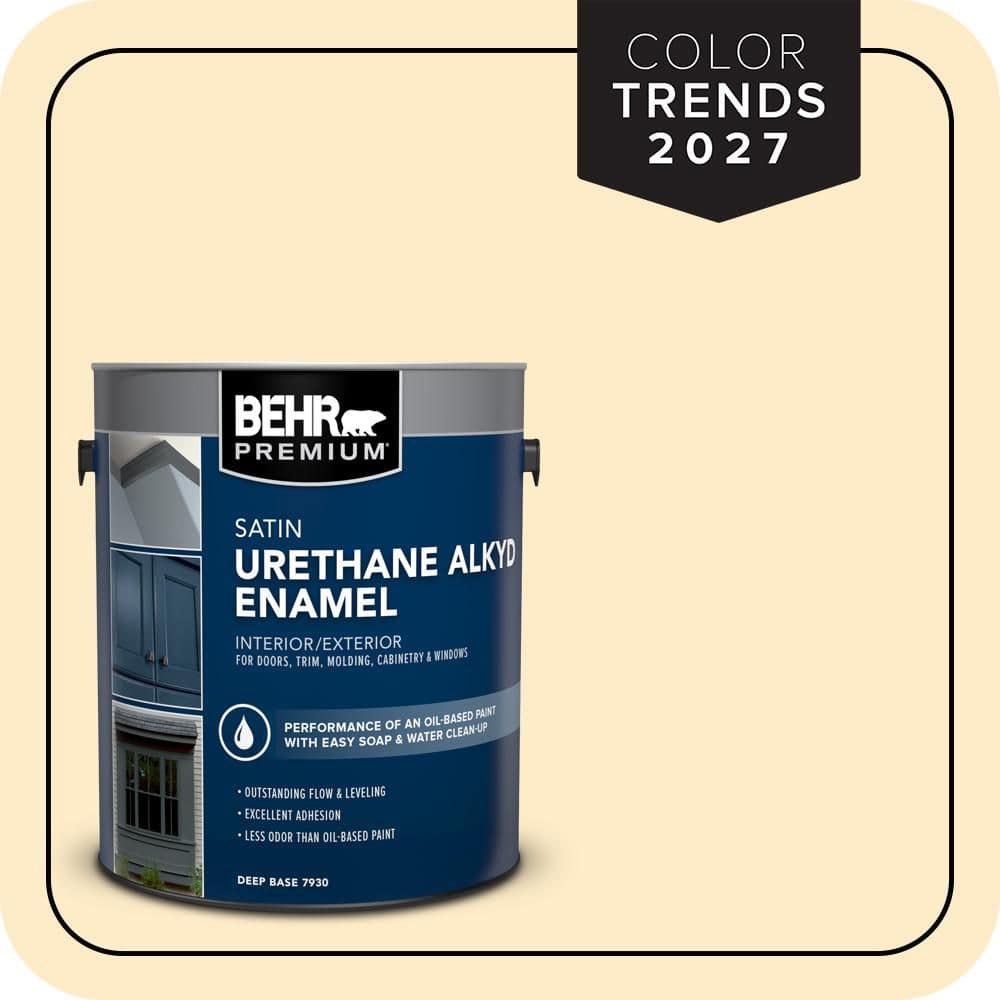 BEHR PREMIUM 1 gal. #M290-2 Frittata Urethane Alkyd Satin Enamel Interior/Exterior Paint