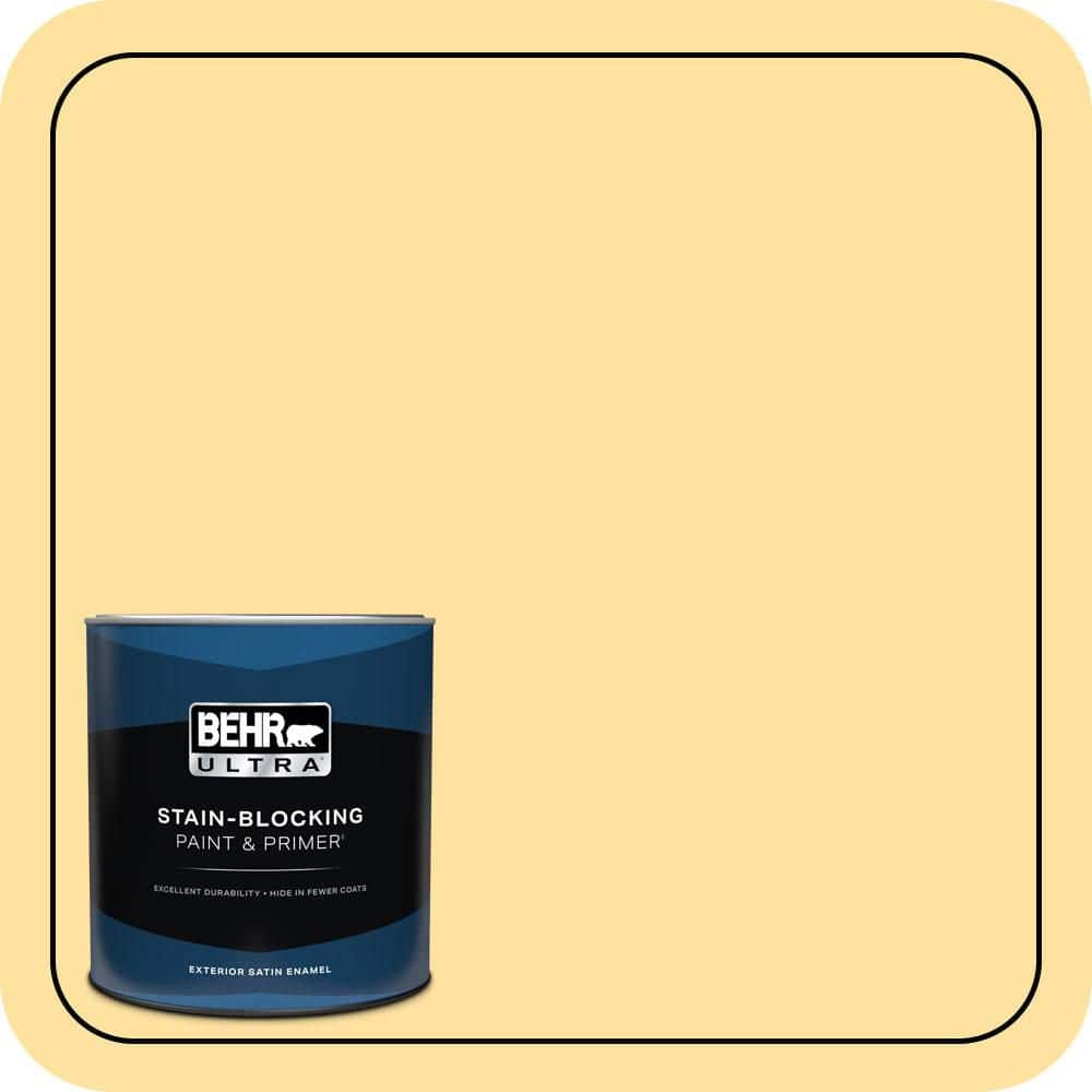 BEHR ULTRA 1 qt. #P280-3 Polka Dot Skirt Satin Enamel Exterior Paint & Primer