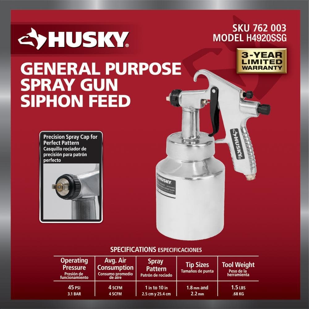 Husky Siphon Feed General Purpose Spray Gun (4)