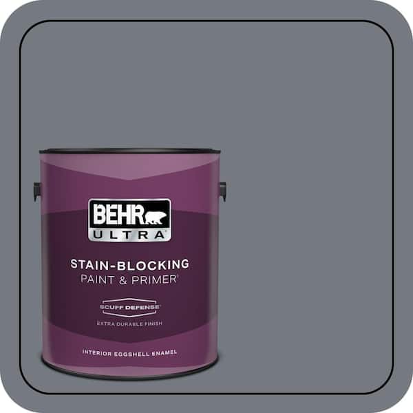BEHR ULTRA 1 gal. #N510-5 Liquid Mercury color Extra Durable Eggshell Enamel Interior Paint & Primer (2)