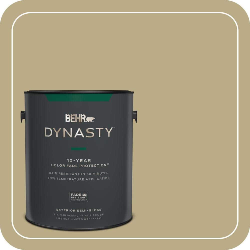 BEHR DYNASTY 1 gal. #PPU8-08A Makrut Lime Semi-Gloss Enamel Exterior Stain-Blocking Paint & Primer