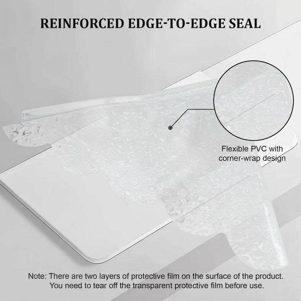 Anqtovp 2 Pack Oversized Shower Splash Guard Series 11 in. W x 9 in. L Clear Bath Accessory for Tub Corner (3)