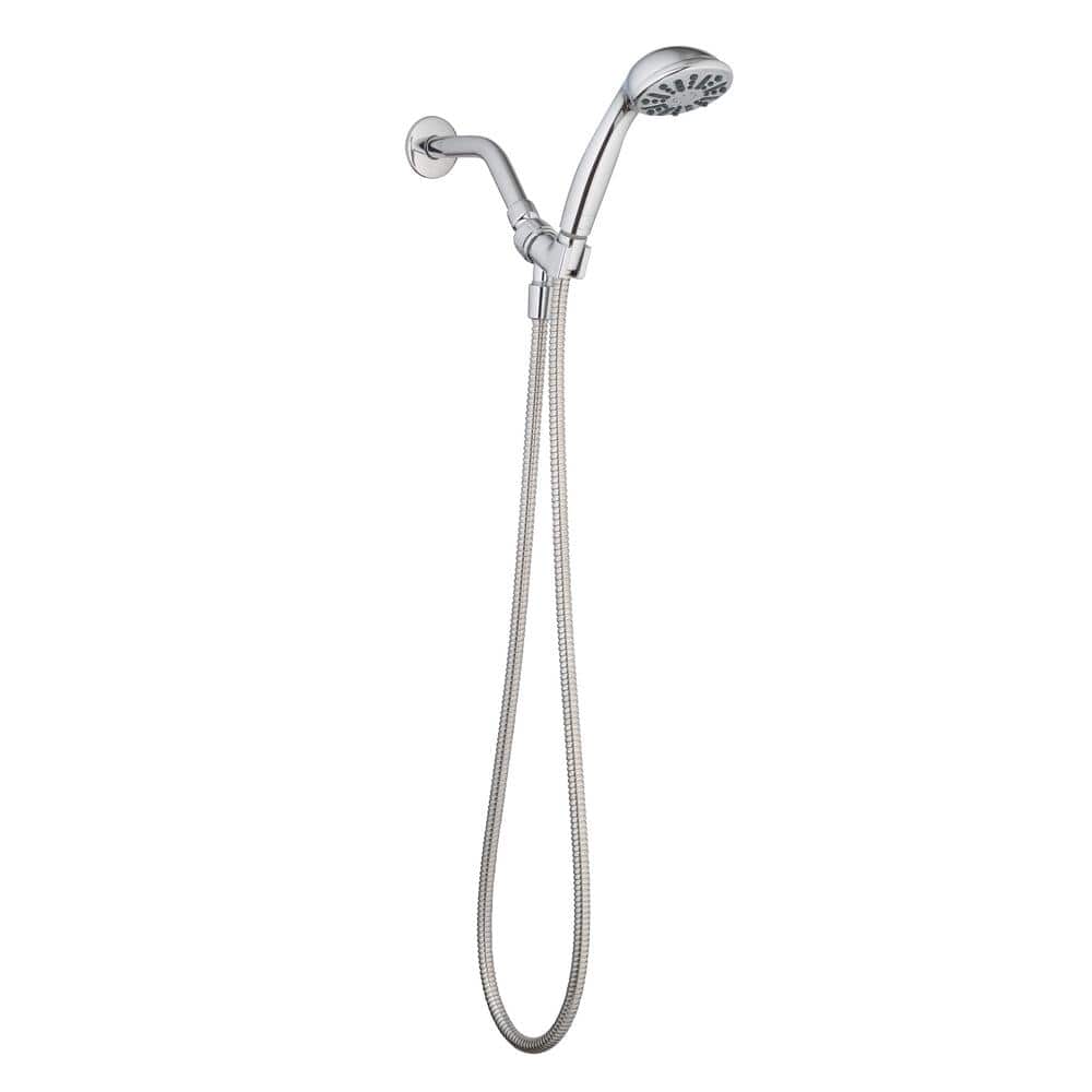 Glacier Bay 1-Spray Wall Mount Handheld Shower Head 1.8 GPM in Chrome (4)